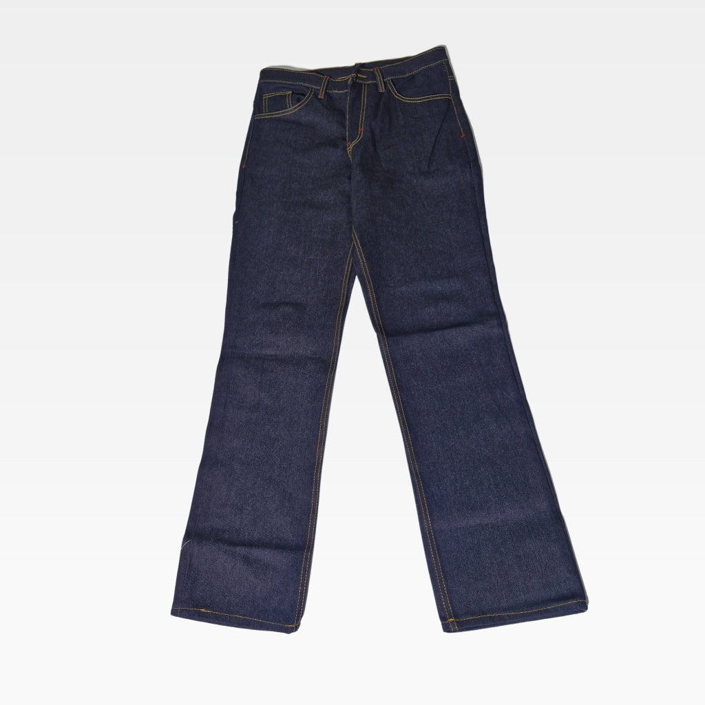 Celana Denim Selvedge Original Pria 15 oz Non Stretch Raw Blue Black Olympus Series WIN STREAK