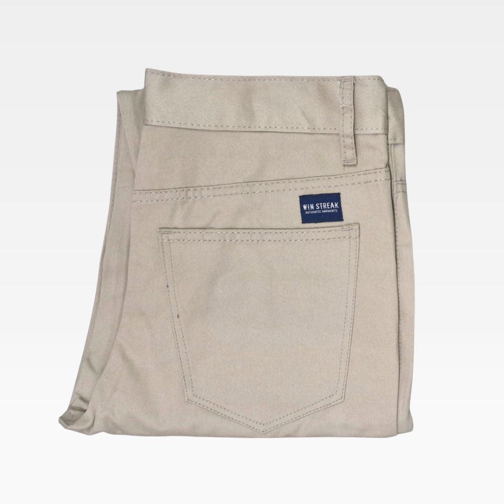 Celana Panjang Chino Pria Original Model Slim Straight Twill Combed Hitam Premium Casual Win Streak