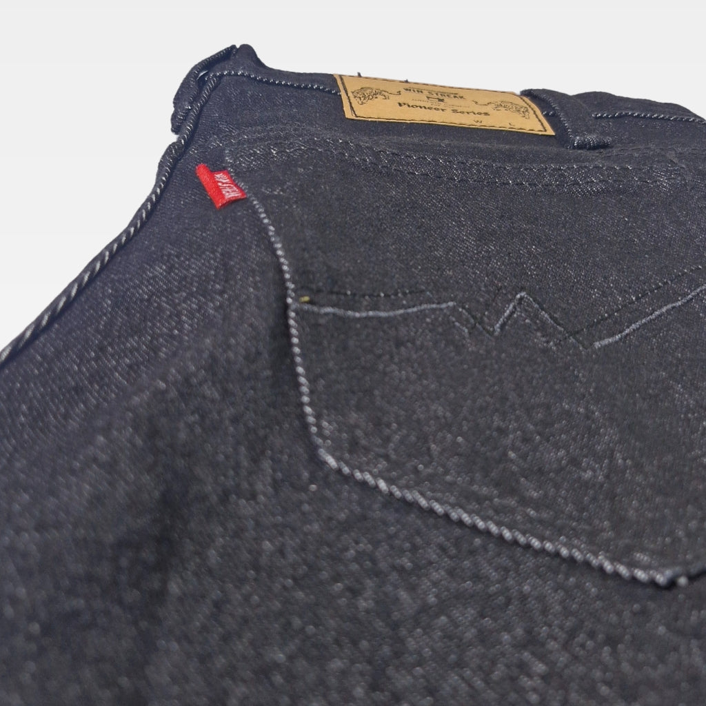 Celana Jeans Denim Pria Panjang 13.5oz Blue Wash Non Stretch Fit Reguler Sim Straight Pieoner Series