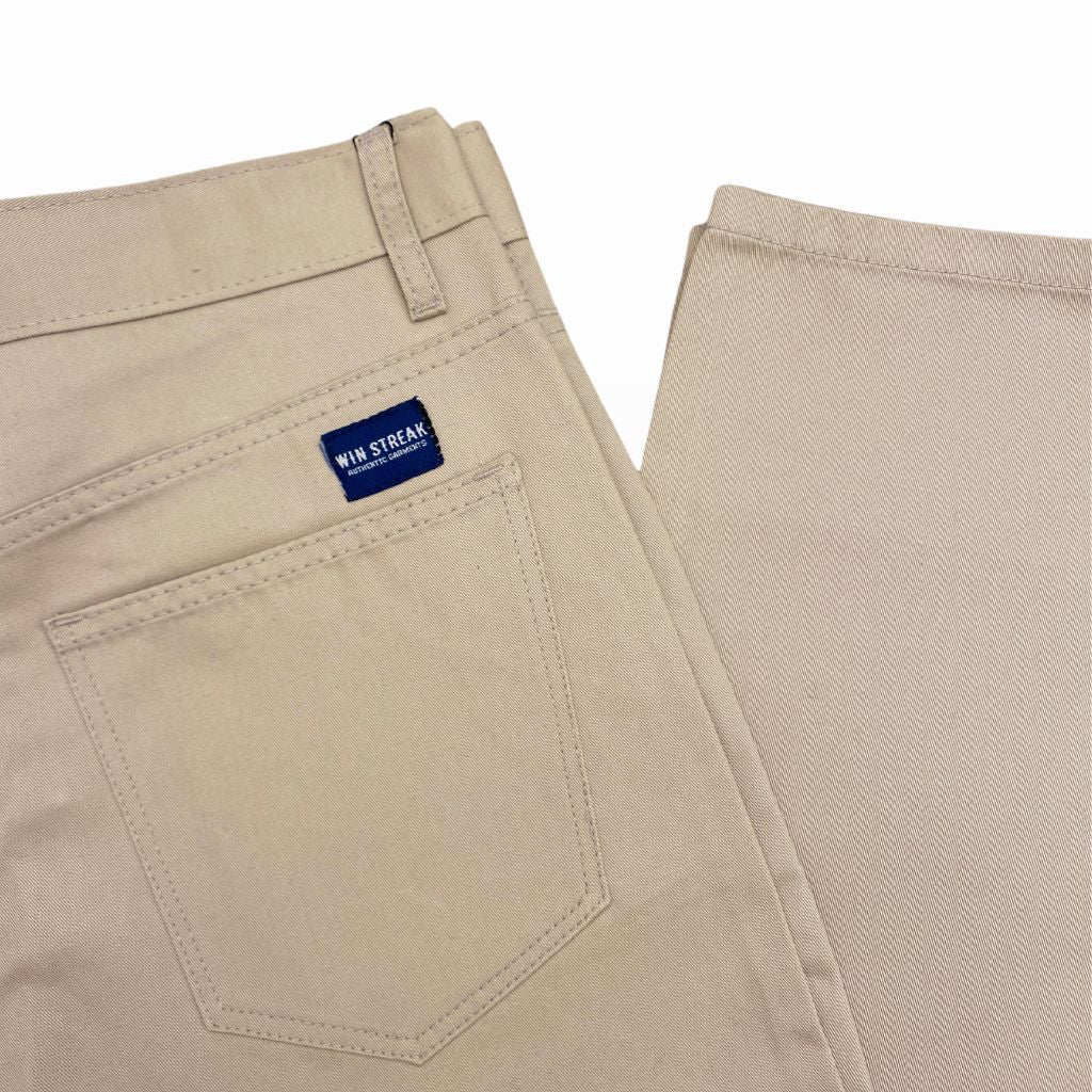 Celana Panjang Chino Pria Original Model Slim Straight Twill Combed Hitam Premium Casual Win Streak