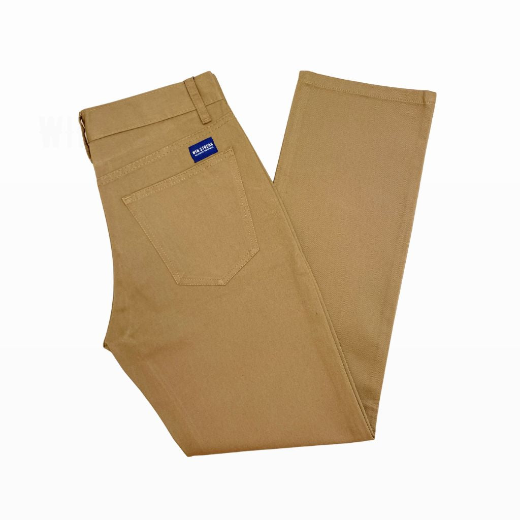Celana Panjang Chino Pria Original Model Slim Straight Twill Combed Hitam Premium Casual Win Streak