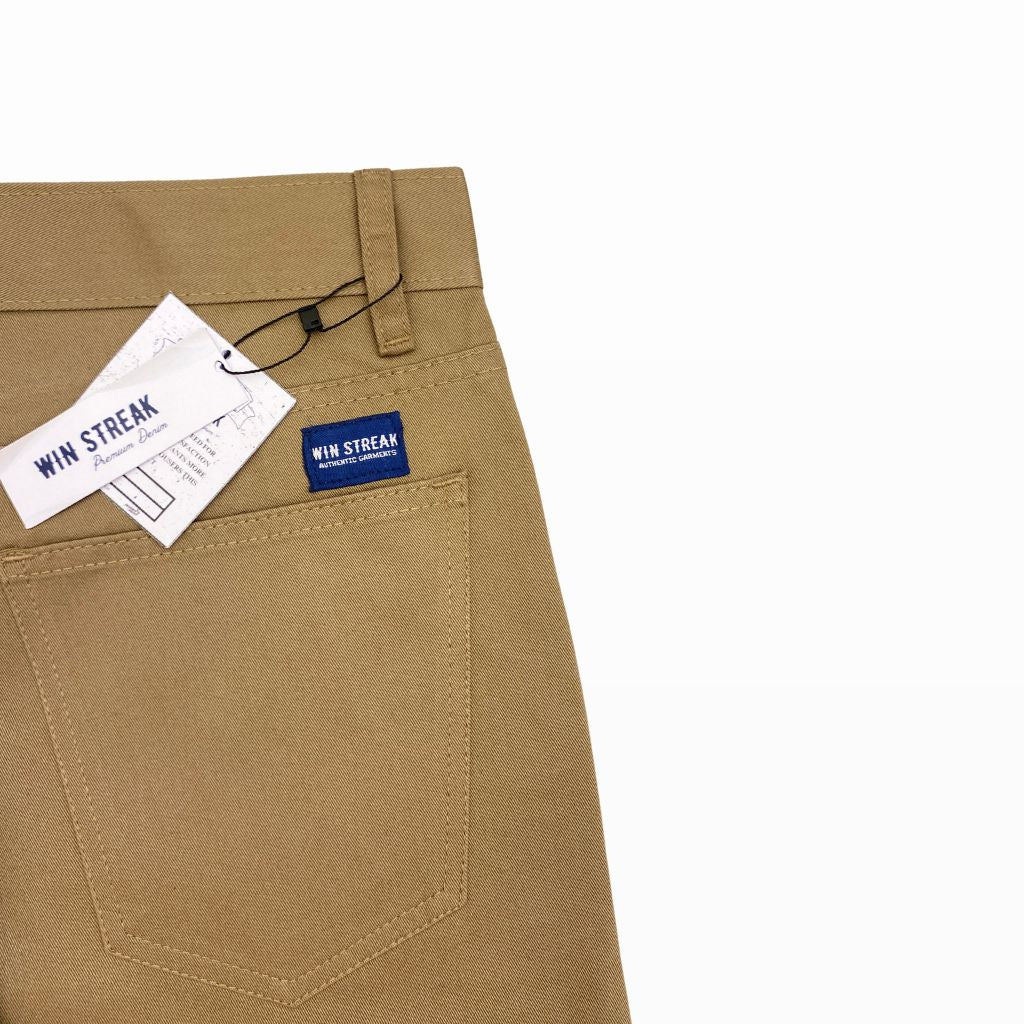 Celana Panjang Chino Pria Original Model Slim Straight Twill Combed Hitam Premium Casual Win Streak