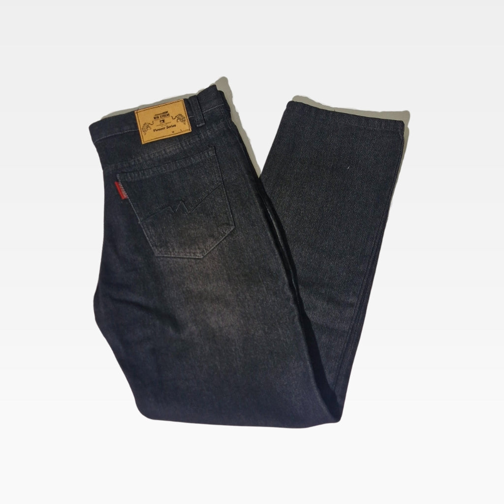 Celana Jeans Panjang Denim Pants Reguler Silm Straight Fit Whisker 13.5 Oz WIN STREAK