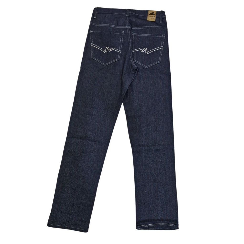 Celana Denim Selvedge Original Pria 13.5 oz Non Stretch Raw Black Indigo