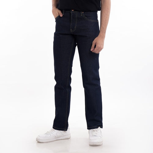 Celana Denim Selvedge Original Pria 13.5 oz Non Stretch Raw Black Indigo