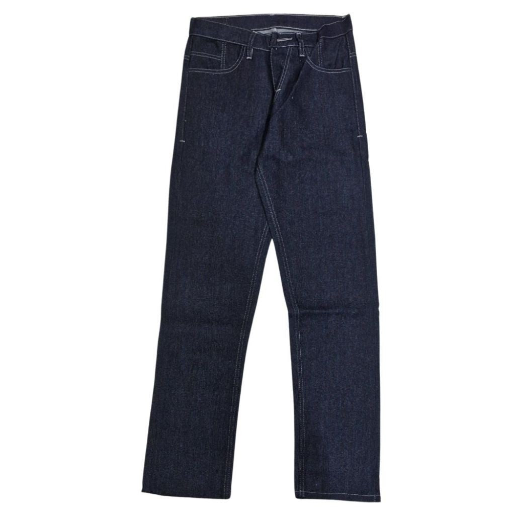 Celana Denim Selvedge Original Pria 13.5 oz Non Stretch Raw Black Indigo